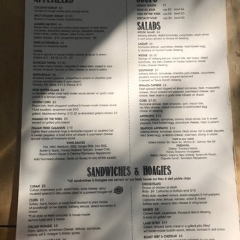 Cuz N Joe’s menu 1